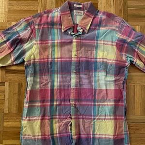 Colorful short sleeve button down